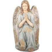 Clayre & Eef Decoratie Beeld Engel 34x36x55 cm Beige Keramiek