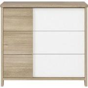 Sacha ladekast met 3 laden - Eiken uit de bocage - Gemaakt in Frankrij...