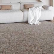 Rond Wollen Vloerkleed Grijs/bruin gemeleerd Vik Bruin; Grijs - Rond 2...