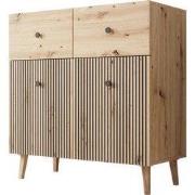 Meubella - Dressoir Bali - Eiken - 90 cm