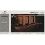 Netverlichting 240l/80x500cm haagnet led warm wit