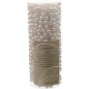 4 stuks - Kralenketting plastic 8mmx10m winterwit