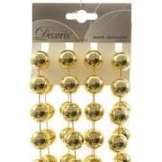 4 stuks - Kralenketting plastic xxl 20mmx270cm licht goud