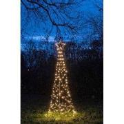 Boom met ster op paal 236led flash classic warm ip44 trafo met timer d...