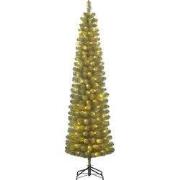 Kunstkerstboom Charlton Pilar Groen LED dia. 53x185 cm I