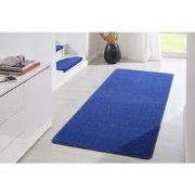 Loper Uni Laagpolig Effen Vloerkleed - Fancy - Blauw - 80x300 cm