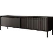 Meubella - TV-Meubel Saran - Mat zwart - 187 cm