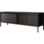 Meubella - TV-Meubel Saran - Mat zwart - 153 cm