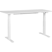 DESTINES - Elektrisch Verstelbaar bureau - Wit - 160 cm - MDF