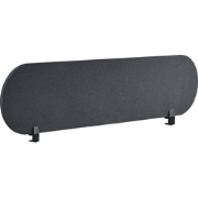 SPARKY - Bureauscherm - Donkergrijs - 160 x 40 cm - Polyester