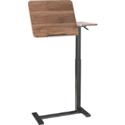 SCHOLA - Verstelbare laptoptafel - Bruin/zwart - 70 x 40 - Vezelplaat
