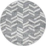 Sofia Modern Grijs Rond vloerkleed - - 200 X 200 CM