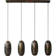 Hanglamp Brons Antiek - Metaal - 4-Lichts - 125x18x150cm