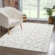 Vloerkleed Focus Solid - Hoogpolig - Fluffy  - Scandinavisch - Creme- ...