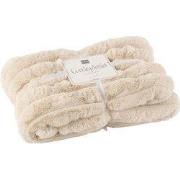 J-Line - Plaid Large Corduroy Polyester Beige - 180x130x2cm