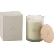 J-Line - Geurkaars Accords Essentiels Musc Obscur-52h - 10.5x10.5x14cm