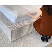 Boxspring Amour Donzo - 160x200 CM - Rib off white