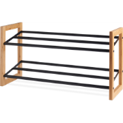 Sten houten schoenenrek bamboe - 65.5 x 23 cm