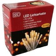 LED lampjes - 20 Leds - Kerstverlichting - batterij - warm wit - 210 c...