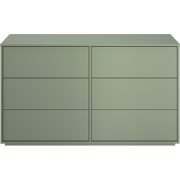 Commode 6 lades jadegroen - RIVOLI