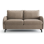 Sofá cama de 3 plazas en tela beige - BIANCA