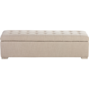 Opbergbank van gewatteerd linnen VATICAN