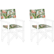 CINE - Ligstoel doek set van 2 - Groen Flamingo - Polyester