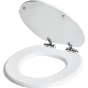 MAZARUNI - Toiletbril - Wit - 46 x 38 cm - MDF