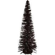 Clayre & Eef Kerstdecoratie Beeld Kerstboom Ø 20x50 cm Bruin Hout