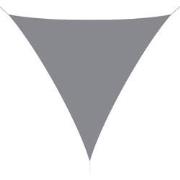 hanSe® Schaduwdoek Driehoek Waterdoorlatend 4x4x4 m Lichtgrijs