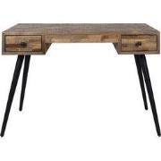 Housecraft Living Leo Bureau/ Secretaire Teak Hout 113x55,5 Bruin