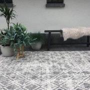 Buiten vloerkleed Frost - Grijs/Wit -  dubbelzijdig - EVA Interior Gri...