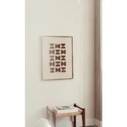 Japandi schilderij groot bruin balance wanddecoratie