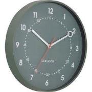 Karlsson - Wandklok Fresco - Jungle groen- Ø31,5cm