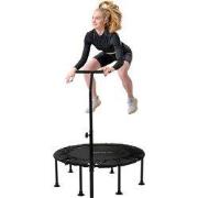 Trampoline Ø102cm met in hoogte verstelbare handgreep staal groen tot ...
