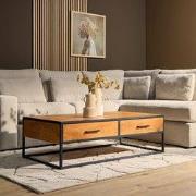 Starfurn - Salontafel Denver - Bruin - 70x130x40 cm