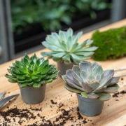 URBANJNGL - Succulent Mix Set - Assorted Succulents in 6 cm Pots (8–12...