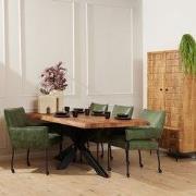 Starfurn - Boomstamtafel Boston - Bruin - 100x220x76 cm