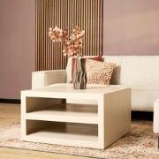 Starfurn - Salontafel Brussel - Beige - 80x80x40 cm