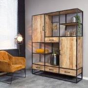 Starfurn - Vakkenkast Denver - Bruin - 45x160x200 cm