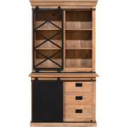 Starfurn - Vitrinekast Lotte - Bruin - 45x120x220 cm