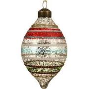 Olijf glas antique gold organza ribbon