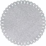 Placemat Xmas tree zilver
