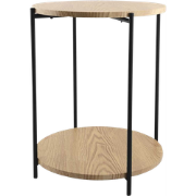 Lina houten bijzettafel naturel - Ø 40 cm