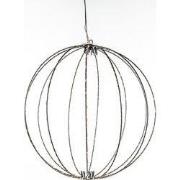 Metal 40Cm 3D Ball Black With 192Led Classic Warm/ Copper Wi