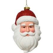 Kerstman plastic l12.3b10h18.7 cm wit kerst