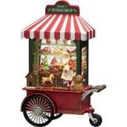 LED kerstlantaarn, werkplaats van de kerstman