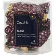 Dennenappel glas d2.5h6 cm d.mv 12st