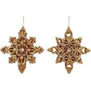 5.5 inch Snowflake Orna X 2. I 5x5x10 cm kerstornament