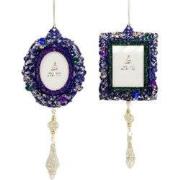 Photo Frame W/ Drop Orna X 2. 5x5x10 cm kerstornament